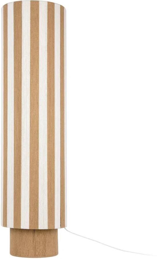 Leitmotiv Vloerlamp Vienna Stripes naturel gebrokenwit