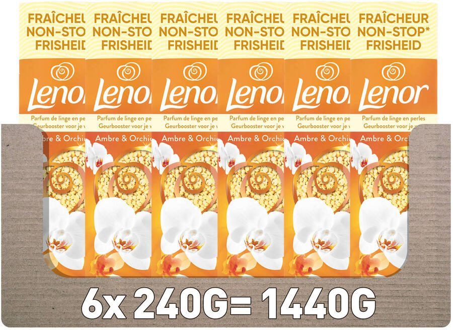 Lenor Geurbooster Amber & Orchidee 6 x 240 gram