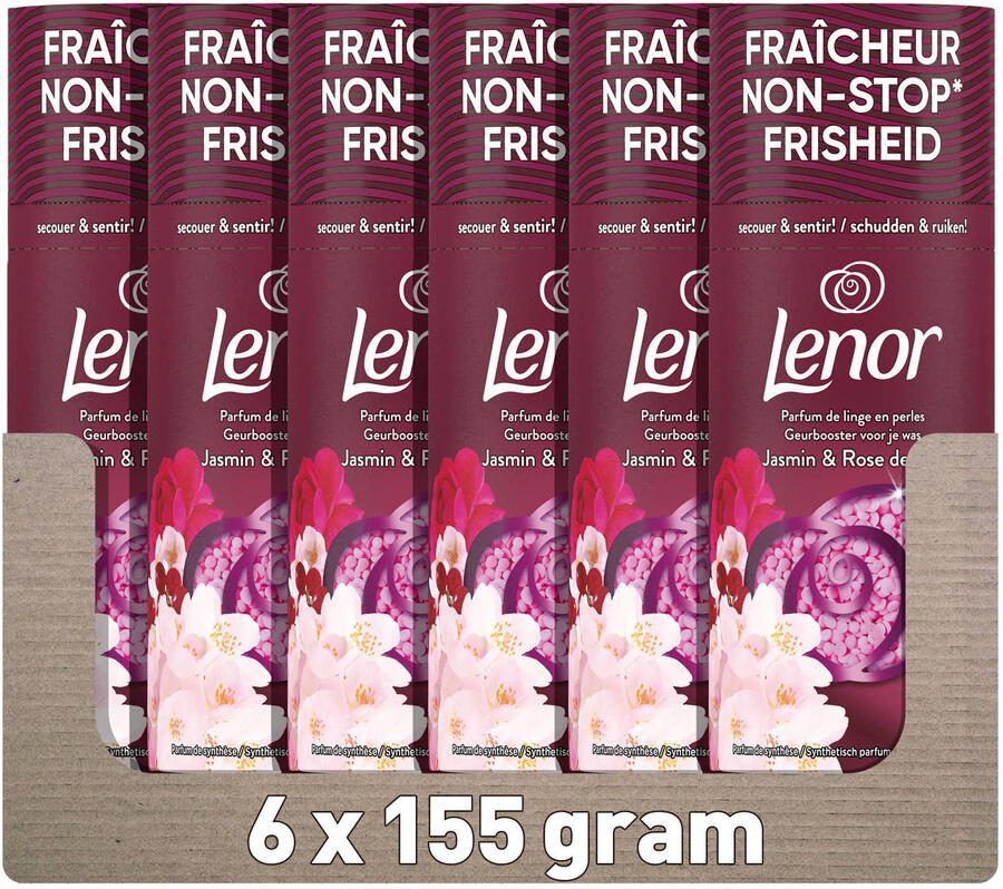Lenor Geurbooster Jasmijn & Rose de Mai 6 x 155g