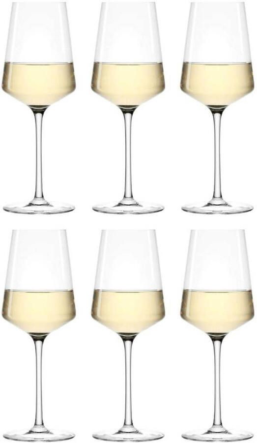 Leonardo Witte Wijnglazen Riesling Wijnglazen Puccini 400 ml 6 stuks - Foto 6