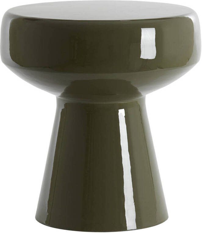 Light & Living Bijzettafel Dakwa 38cm Olijfgroen Rond - Foto 2