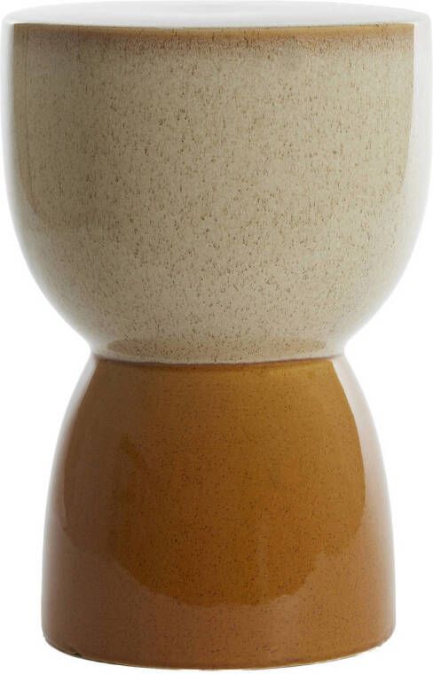 Light & Living Light&living Kruk Ø28 5x42 cm FINCA keramiek glans crème+oker
