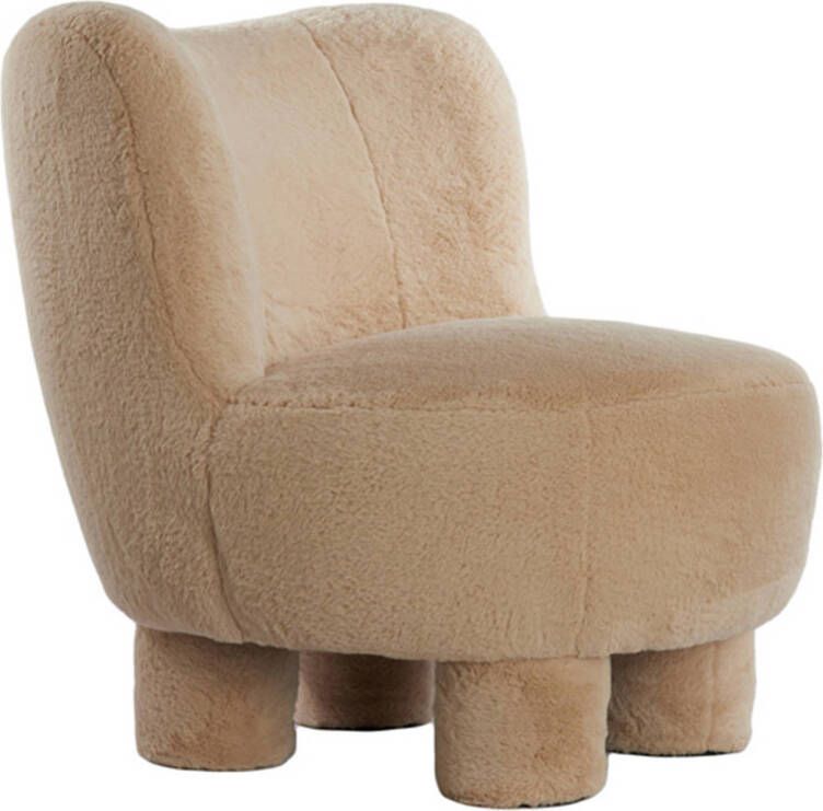 Light & Living Fauteuil Kamovu Teddy Beige