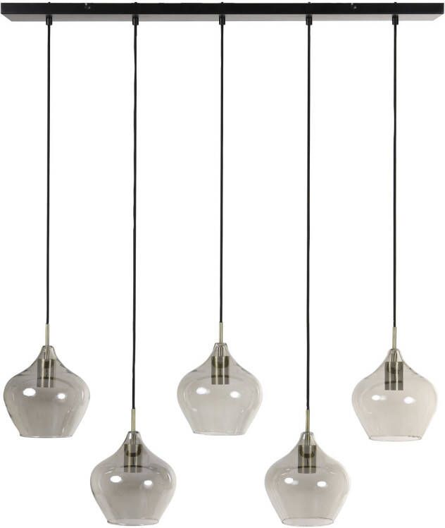 Light & Living Hanglamp Rakel Antiek Brons 5L 104x20x120cm Modern Hanglampen Eetkamer Slaapkamer Woonkamer - Foto 2