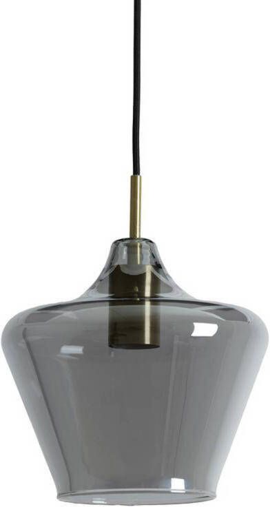 Light & Living Light and Living hanglamp zwart glas 2968912