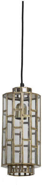 Light & Living Light&living Hanglamp Ø15x31 cm SØSTRENE antiek brons+glas