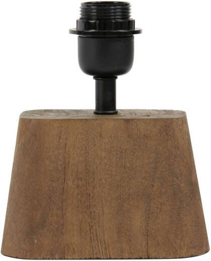 Light & Living Light&living Lampvoet 16x10x11 cm KARDAN hout donker bruin