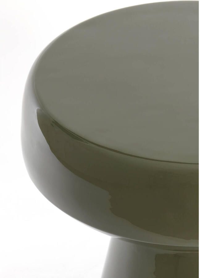 Light & Living Bijzettafel Dakwa 38cm Olijfgroen Rond - Foto 4