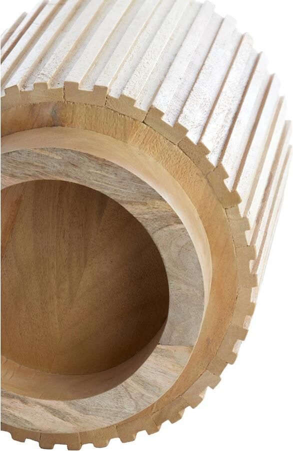 Light & Living Ronde Bijzettafel Kiyose Mangohout 33cm Bruin