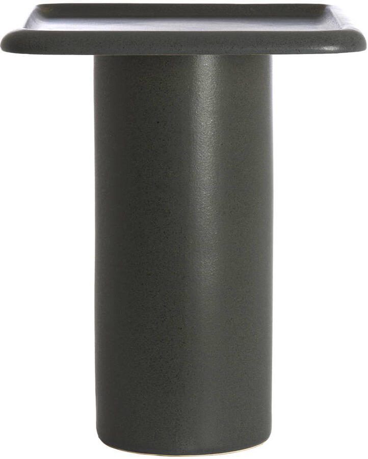 Light & Living Bijzettafel Luarca Keramiek 45 x 45cm Mat Zwart Rond