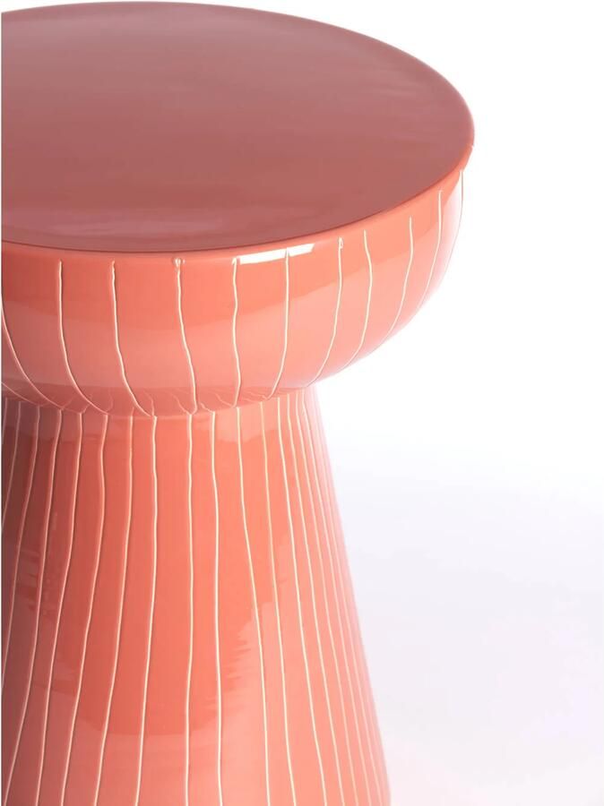 Light & Living Light&living Bijzettafel Ø35x41 cm NUNOA koraal