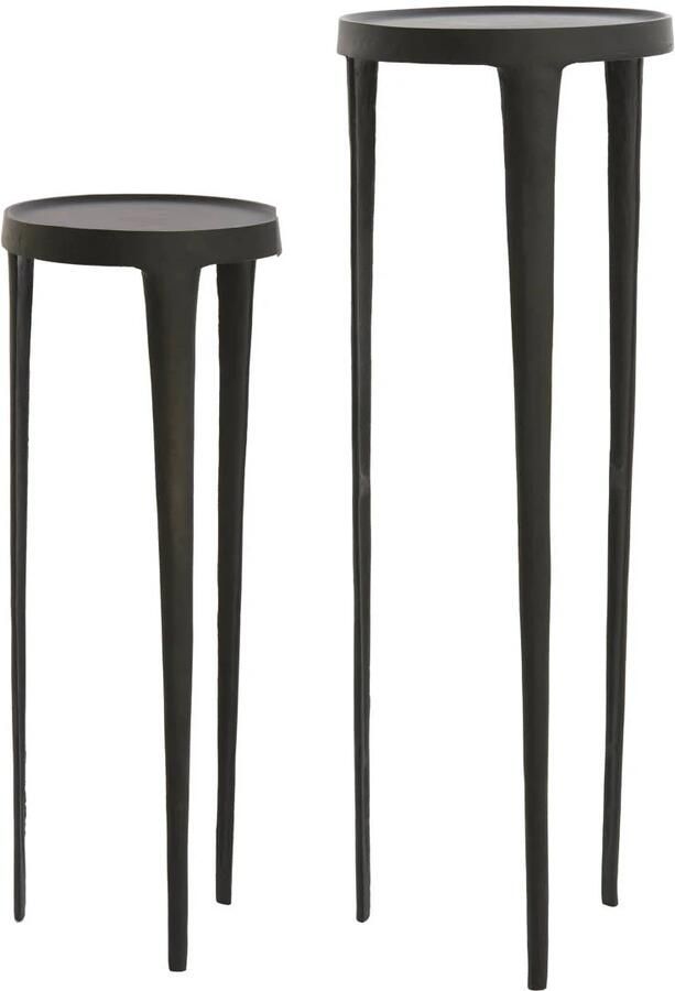 Light & Living Pillar S 2 30x80+35x100 cm TOBIAS black