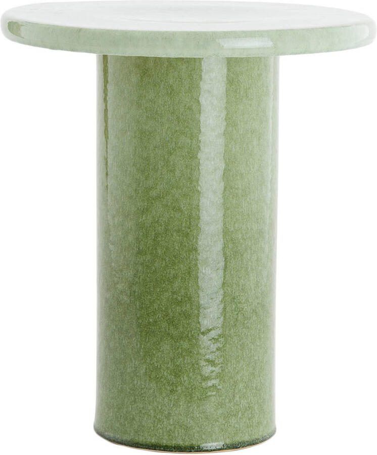 Light & Living Ronde Bijzettafel Tudo Keramiek Ø40cm Mintgroen