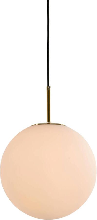 Light & Living Hanglamp Medina Wit Glas Ø30cm Modern Hanglampen Eetkamer Slaapkamer Woonkamer