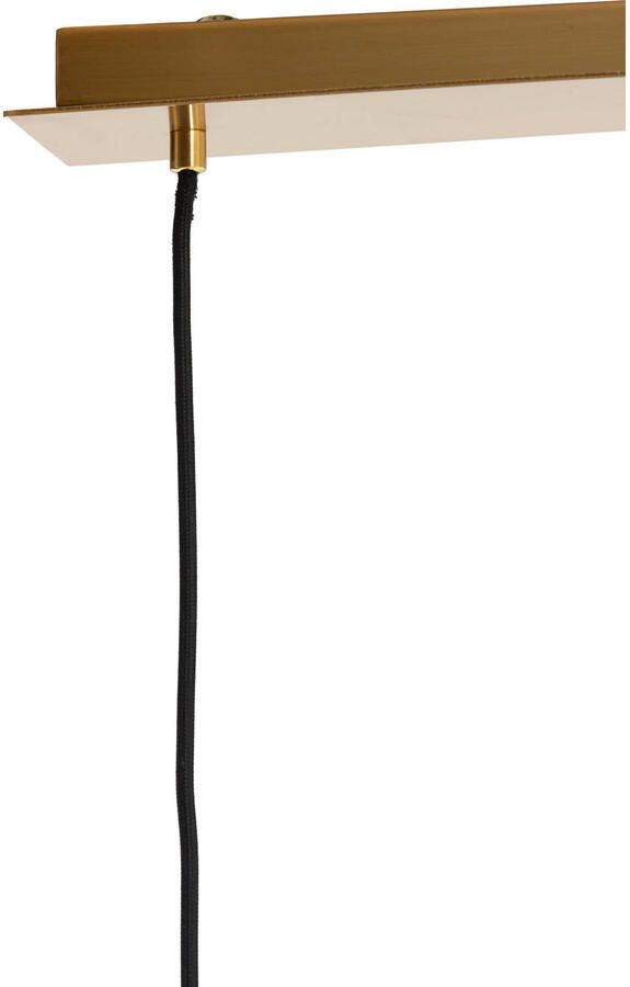 Light & Living Light&living Hanglamp 3L 120x30x30 cm MEDINA glas amber+goud