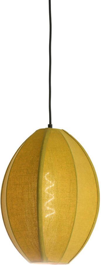 Light & Living Hanglamp Milatos Jute Ø28cm Olijfgroen Rond