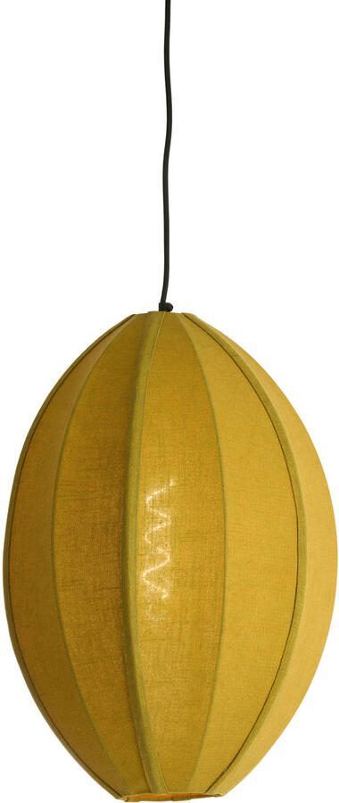 Light & Living Hanglamp Milatos Jute Ø38cm Olijfgroen Rond