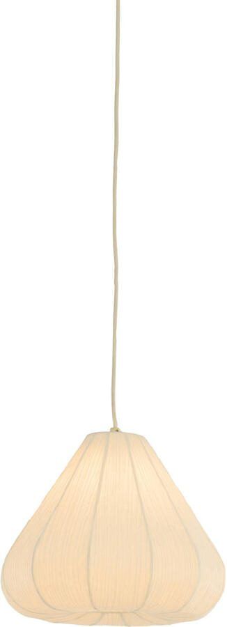 Light & Living Hanglamp Sarella Gevouwen papier Ø35cm Wit Rond