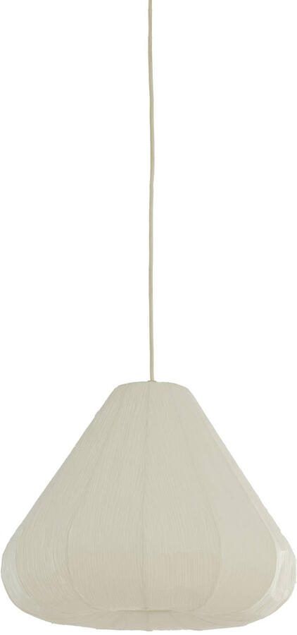 Light & Living Hanglamp Sarella Gevouwen papier Ø45cm Wit Rond