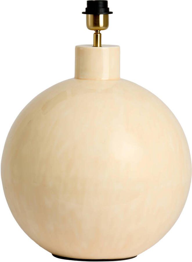 Light & Living Lampvoet Benu 41cm Lichtroze Crème (excl. kap) Rond