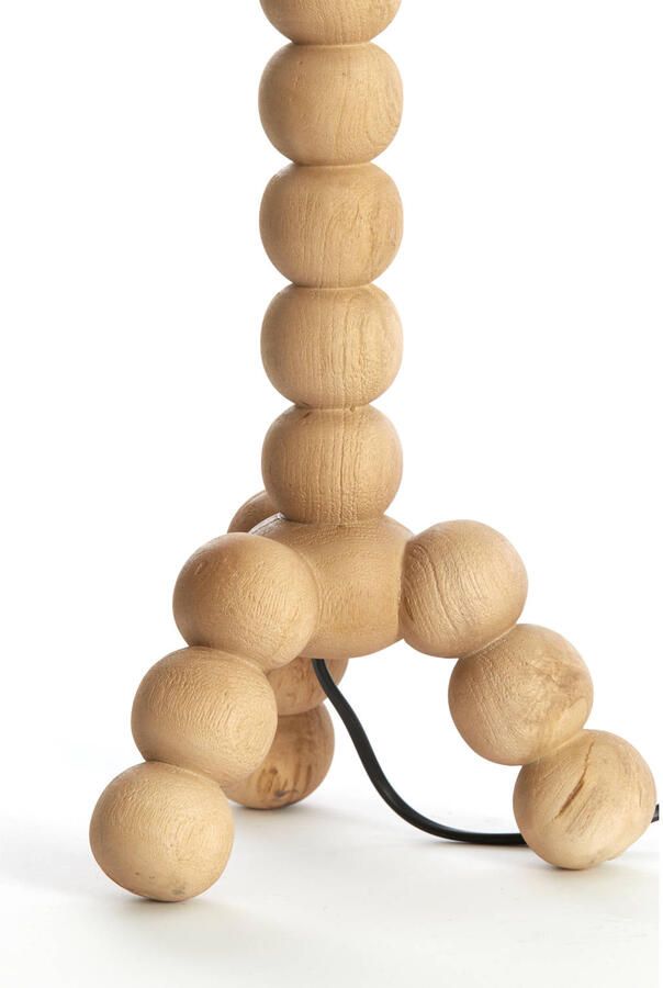 Light & Living Tafellamp Veglio Mangohout 40cm Naturel (excl. kap)