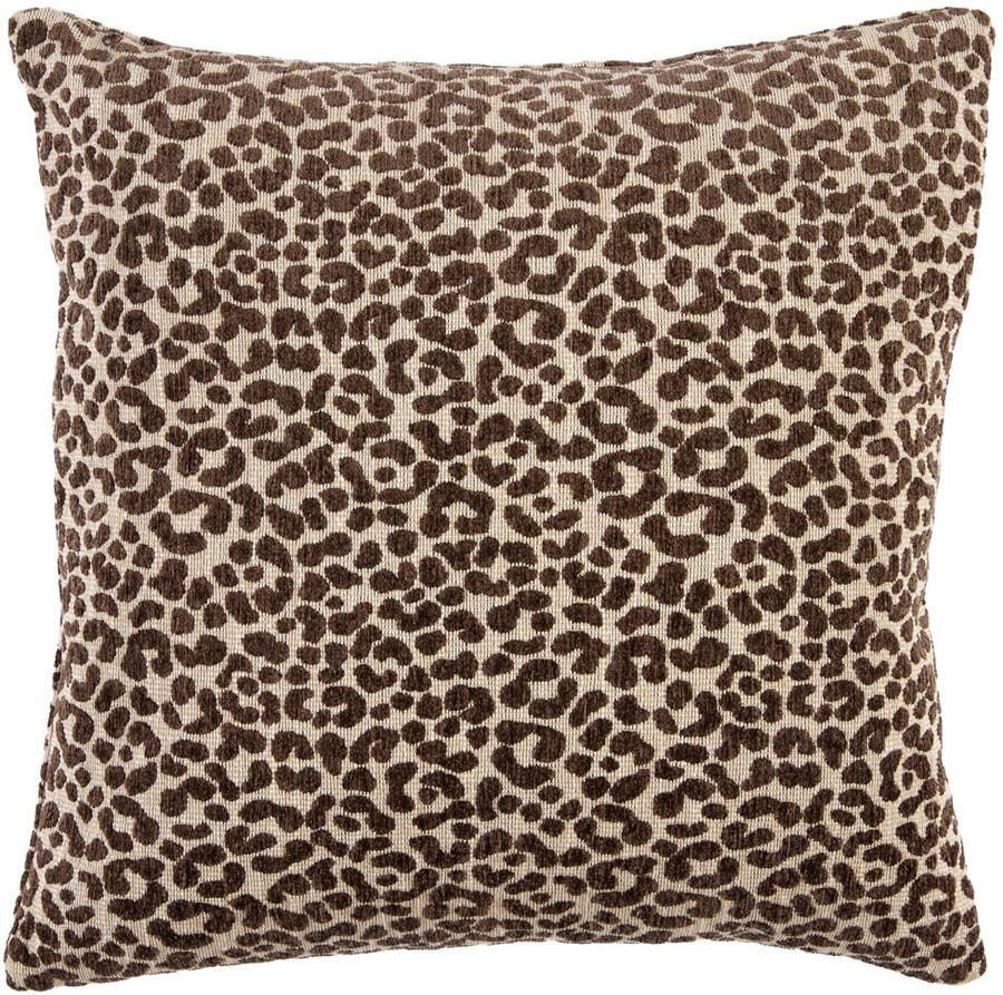 Light & Living sierkussen Saford panterprint (45x45 cm)