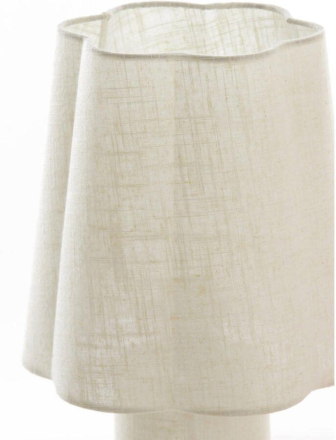 Light & Living Tafellamp Musaby Linnen 50cm Naturel Rond