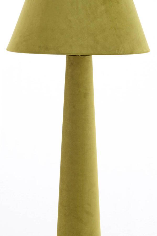 Light & Living Vloerlamp Devia Velvet 168cm Groen