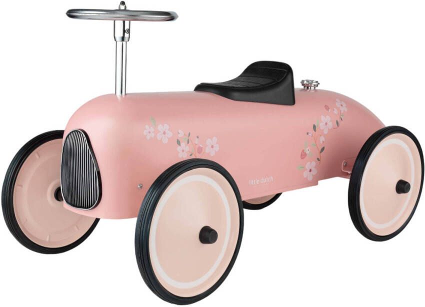 Little Dutch Retro Loopauto Roze