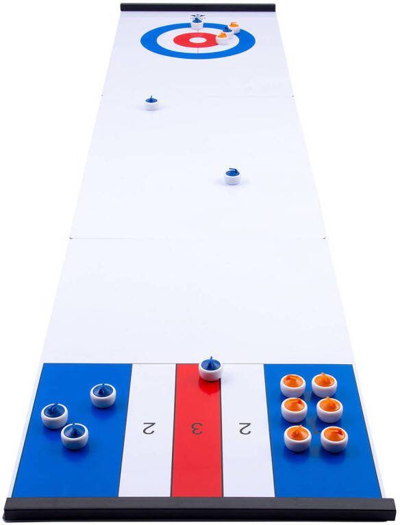 Longfield Games Engelhart speelbord voor curling en shuffle wit 180 x 39 cm - Foto 3