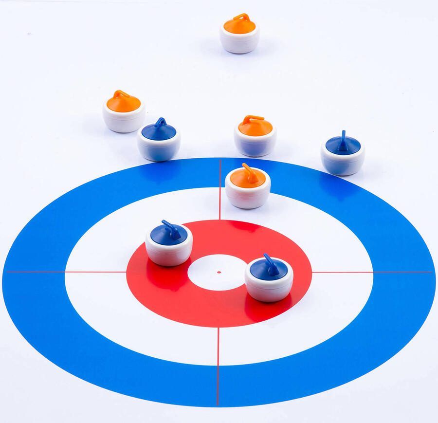 Longfield Games Engelhart speelbord voor curling en shuffle wit 180 x 39 cm - Foto 4