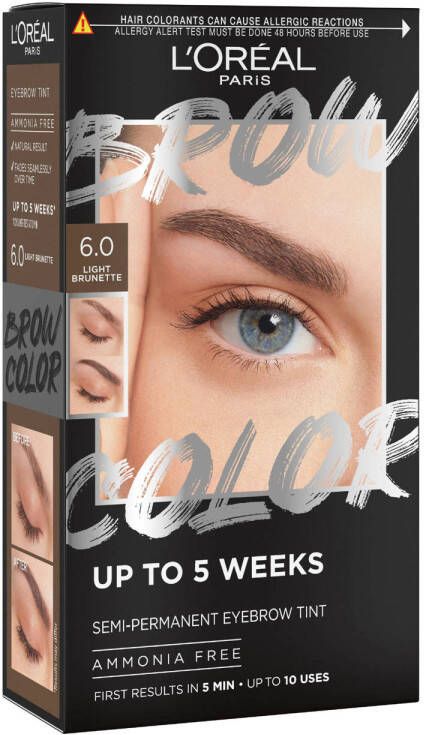 L'Oréal Paris Brow Color wenkbrauwverf 6.0 Light Brunette 30 ml