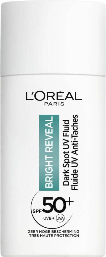 L Oréal Paris L'Oréal Bright Reveal Dark Spot UV Fluid Moisturizer met SPF50+ voor een stralendere teint vermindert en corrigeert pigmentvlekken 50 ml