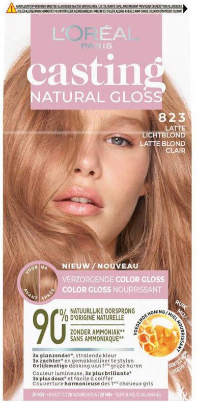 L'Oréal Paris Casting Natural Gloss haarkleuring Latte Lichtblond