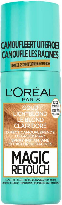 L'Oréal Paris Coloration Magic Retouch uitgroei camoufleerspray 75 ml Goud Lichtblond