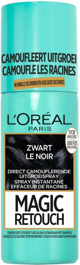 L'Oréal Paris Coloration Magic Retouch uitgroei camoufleerspray 75 ml Zwart