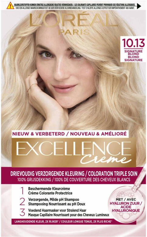 L'Oréal Paris Crème permanente haarkleuring 10.13 Signature Blond