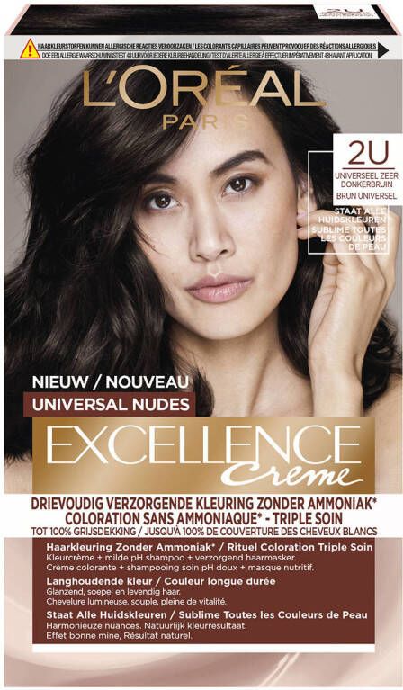 L'Oréal Paris Excellence Crème haarkleuring Universal Nudes Universeel Zeer Donkerbruin