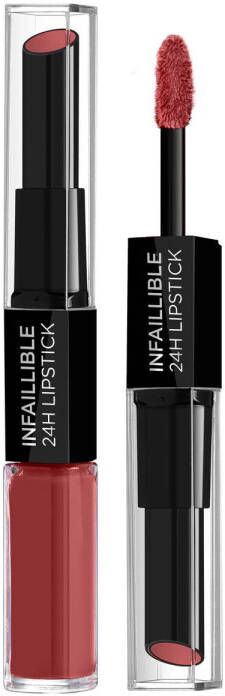 L Oréal Paris L'Oréal Paris Infaillible 24H Lipstick Langhoudende 2-staps Lipstick met Vitamine E 801 Toujours Toffee Nude- 5.7ml