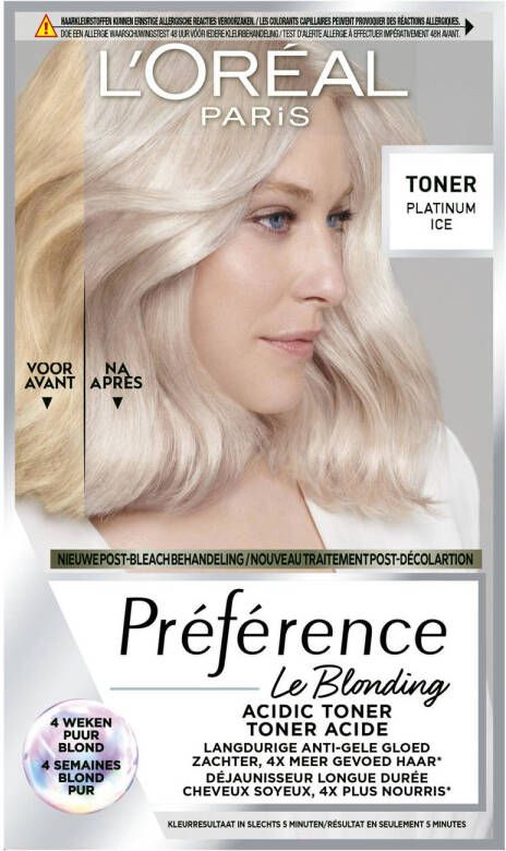 L'Oréal Paris Le Blonding 01 tonende kleuring toner Platinum Ice