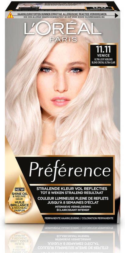 L'Oréal Paris Préférence Cool Haarkleuring 11.11 Blond