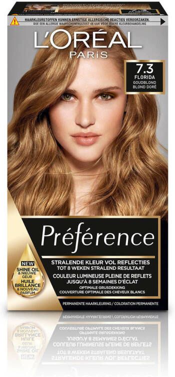 L'Oréal Paris Préférence 7.3 Goud Middenblond