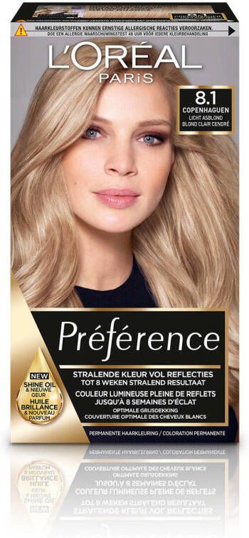 L'Oréal Paris Préférence haarkleuring 8.1 Copenhague