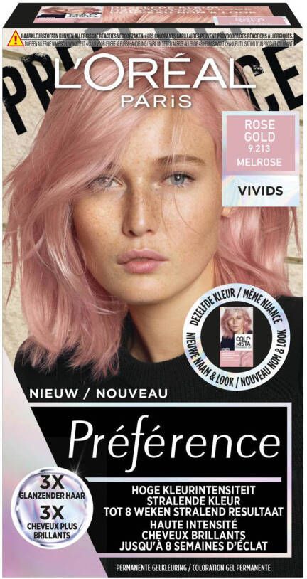 L'Oréal Paris Préférence Vivids 9.213 Rose Gold