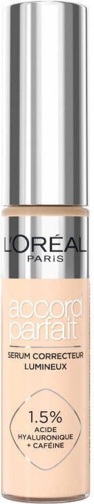 L Oréal Paris L'Oréal Paris True Match Radiant Serum Concealer Geschikt voor de gevoelige huid Verrijkt met 1 5% hyaluronzuur en cafeïne voor hydratatie en verfrissing Medium dekking Stralende finish Verzorgt als een oogserum 1R 11 ml