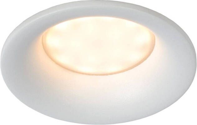 Lucide ZIVA Inbouwspot Badkamer Ø 8 5 cm 1xGU10 IP44 Wit