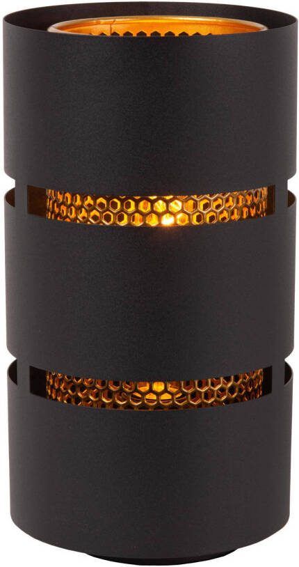 LUCIDE Tafellamp Rosas Zwart Messing ⌀16cm E27