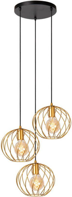 Lucide DANZA Hanglamp Ø50 cm 3xE27 Mat Goud Messing