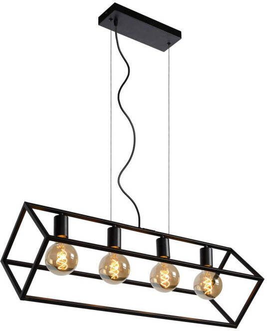 Lucide FABIAN Hanglamp 4xE27 Zwart