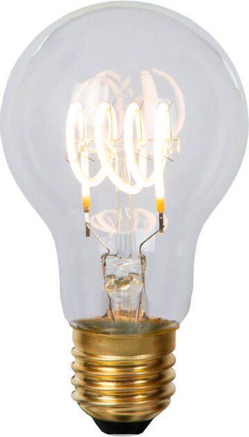 Lucide A60 Filament lamp Ø 6 cm LED Dimb. E27 1x4 9W 2700K Transparant